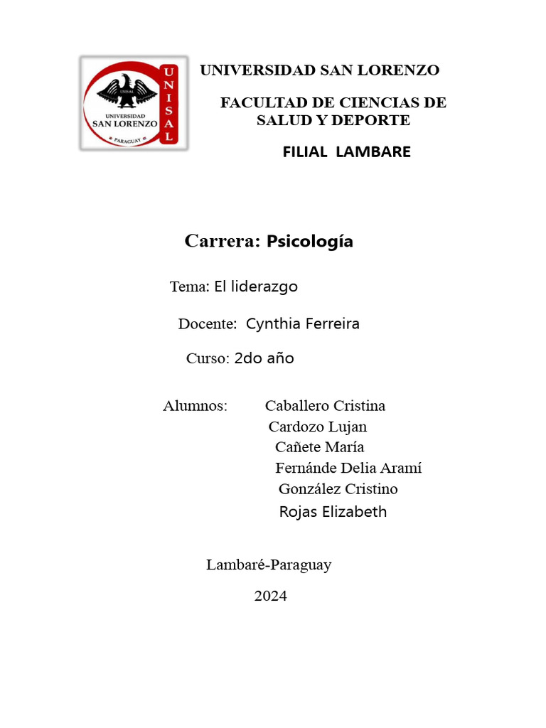 Tipos y Características del Liderazgo | PDF | Liderazgo | Ciencias del ...