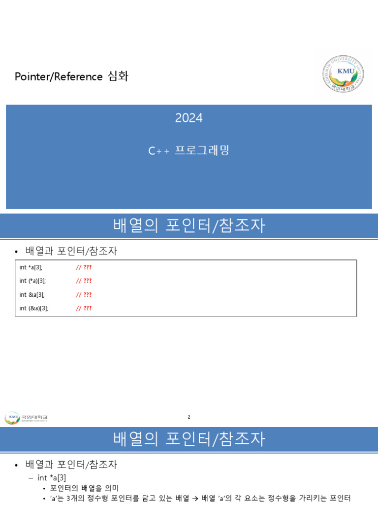 11pointer Reference 심화 | PDF