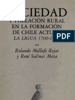 Sociedad y Población Rural en La Formacion Del Chile Actual-Rolando Mellafe y ReneSalinas