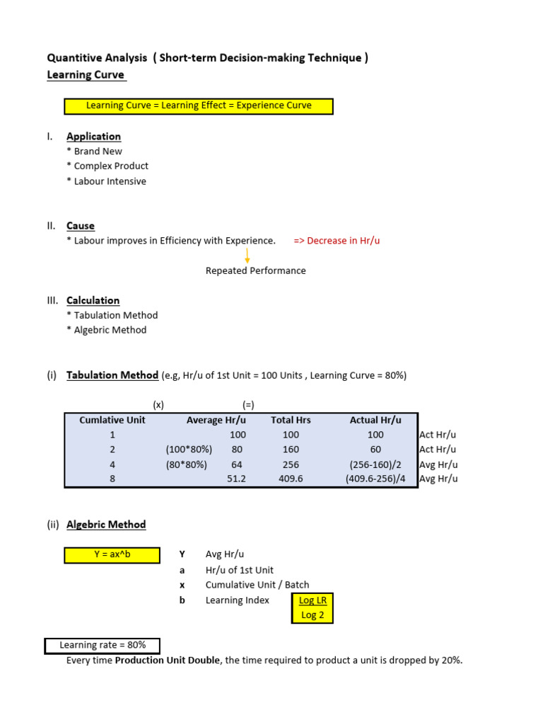 Note - Quantitative Analysis | PDF