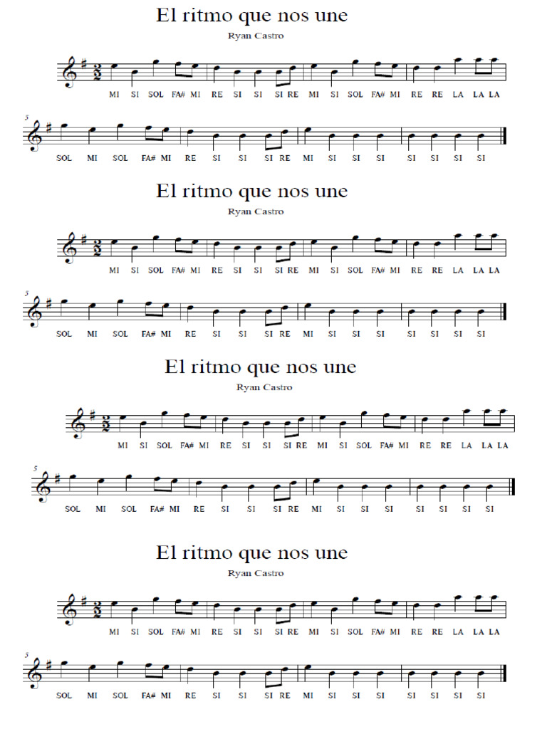 El Ritmo Que Nos Une Impresión | PDF