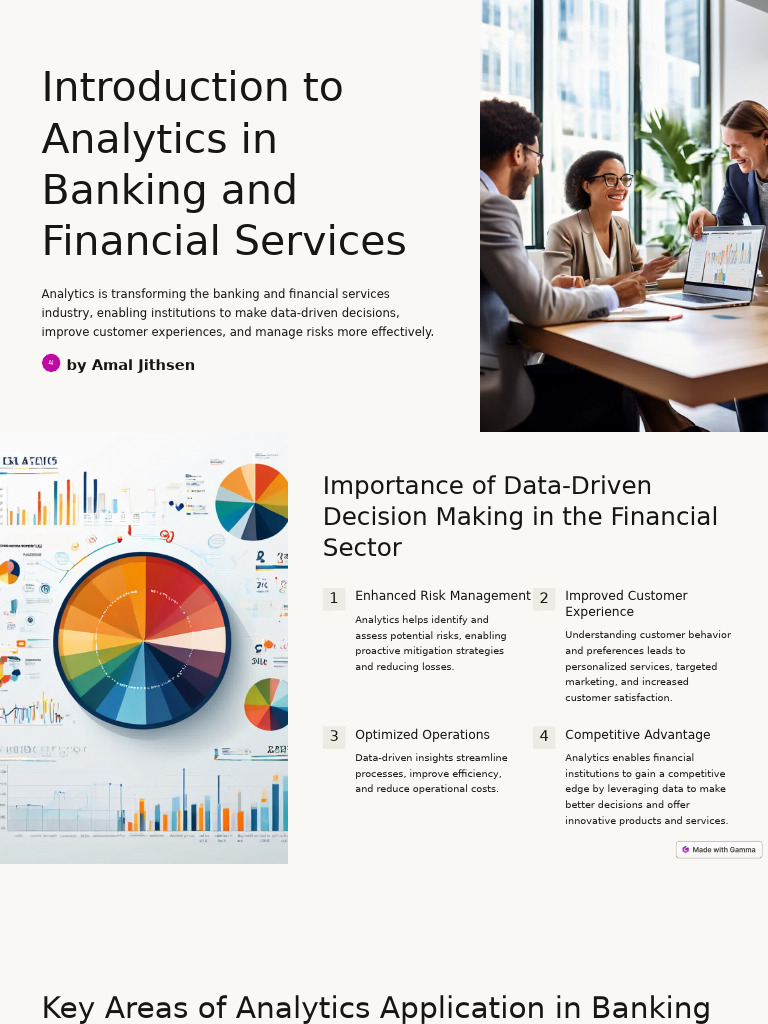 Introduction To Analytics in Banking and Financial Services | PDF