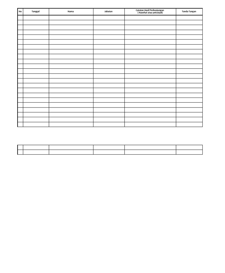 Format Buku Tamu | PDF