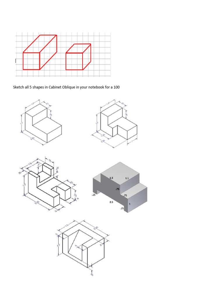 Oblique shapes online print in schoology pdf
