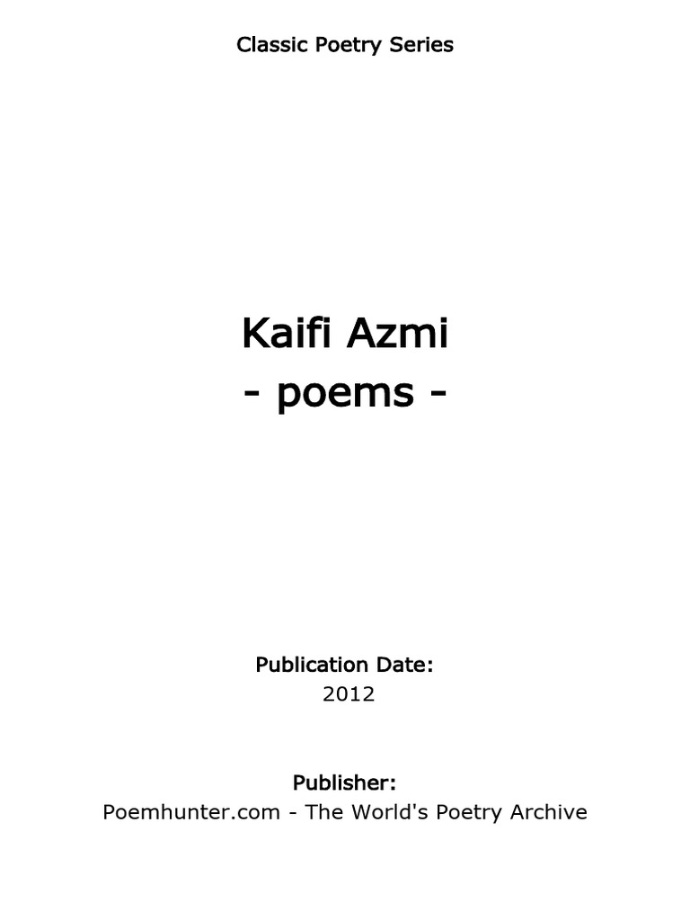 Kaifi Azmi 2012 4 | PDF
