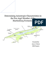 Determining Anisotropic Characteristics in The Pen Argyl Member