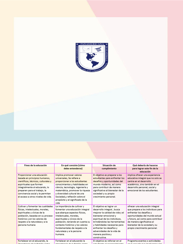 Cuadro Comparativo Sistema de Educacion | PDF