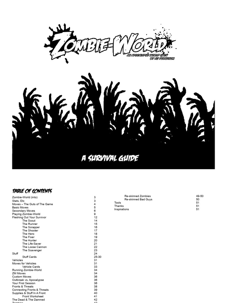 Zombie World Survival Guide v1 PDF Free | PDF