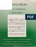 Adolfo Mejía - Obras Completas para Piano
