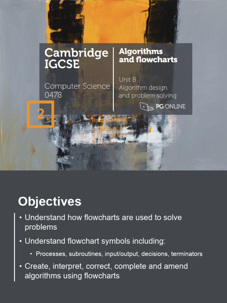 Unit 8 Lesson 2 Algorithms and Flowcharts | PDF