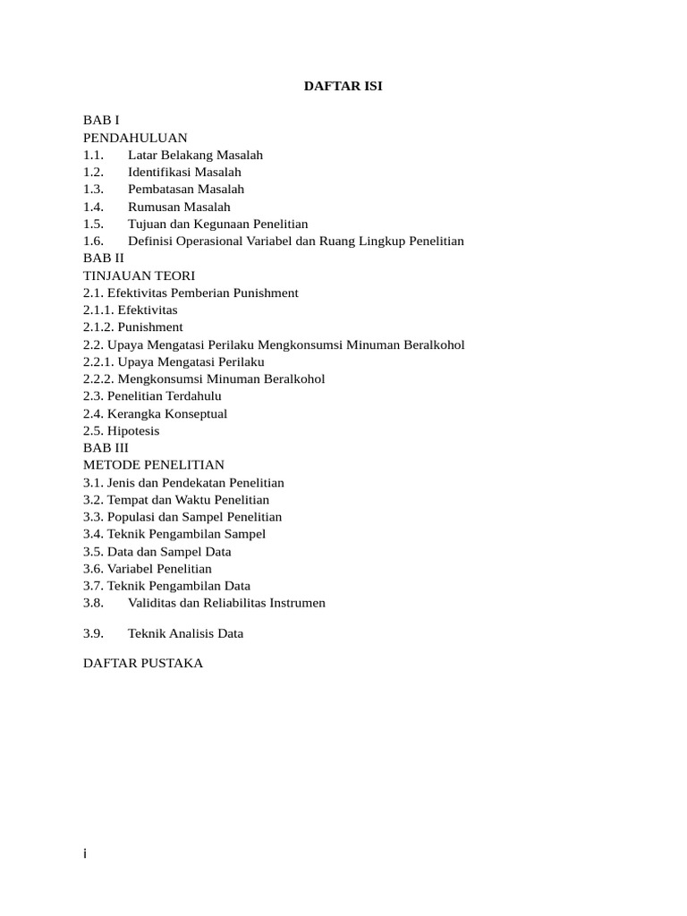 Daftar Isi | PDF