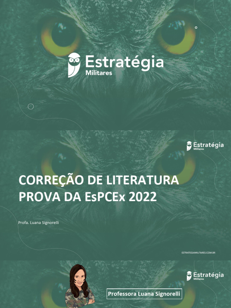 EsPCEx 2022 Literatura Profª Luana Signorelli PDF