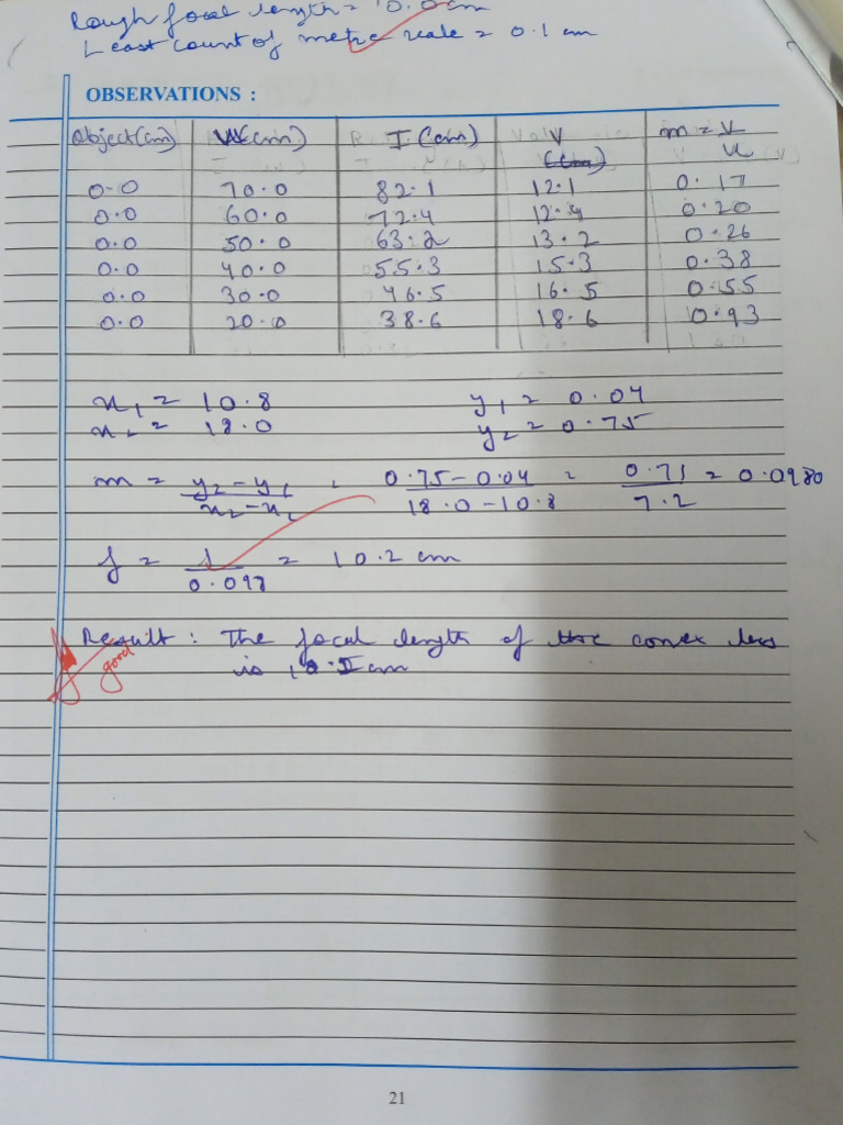 Experiment Observations and Data Analysis | PDF