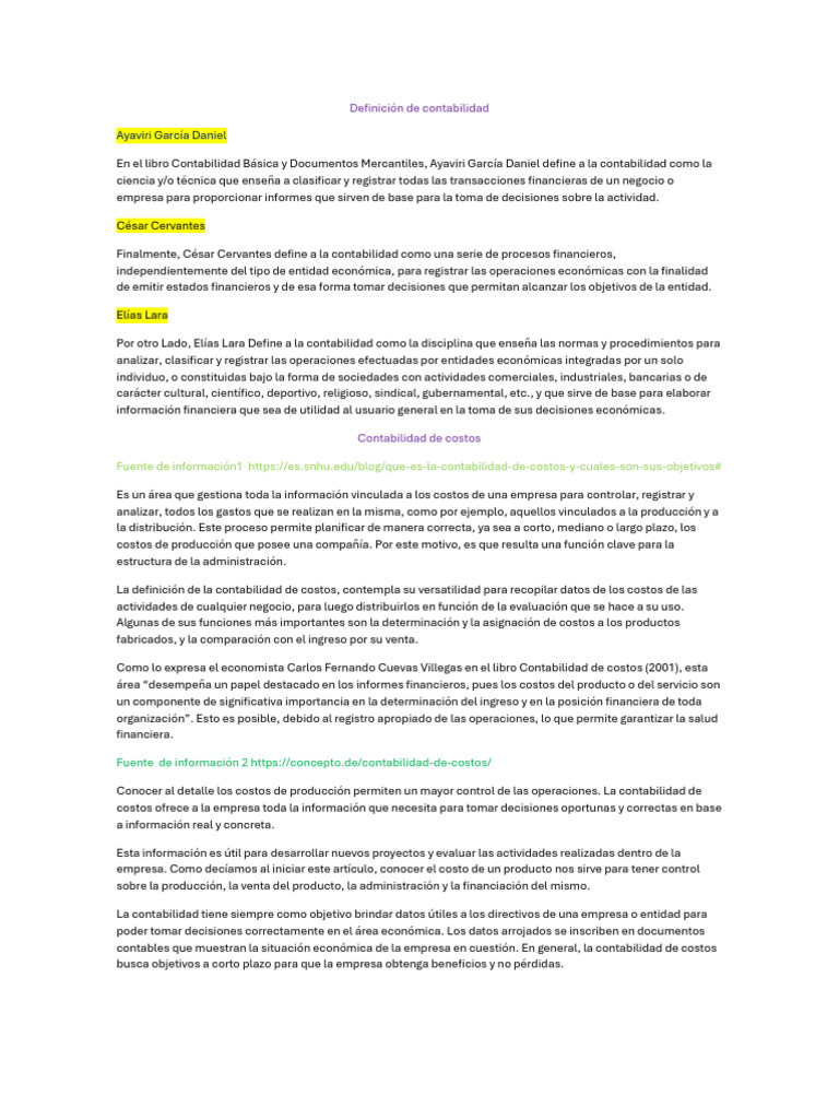 Definición de contabilidad | PDF