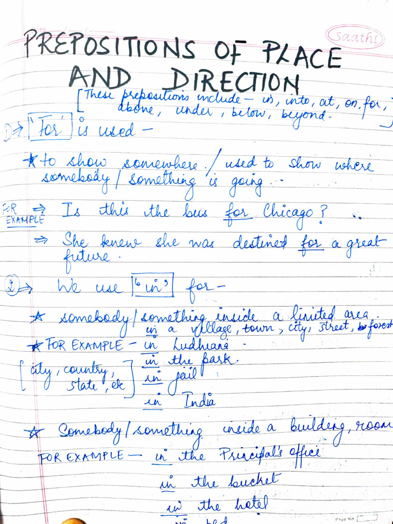Prepositions Pdf