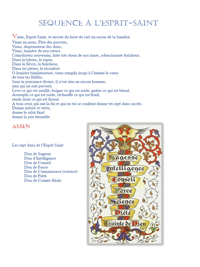 Sequence à l’Esprit Saint | PDF