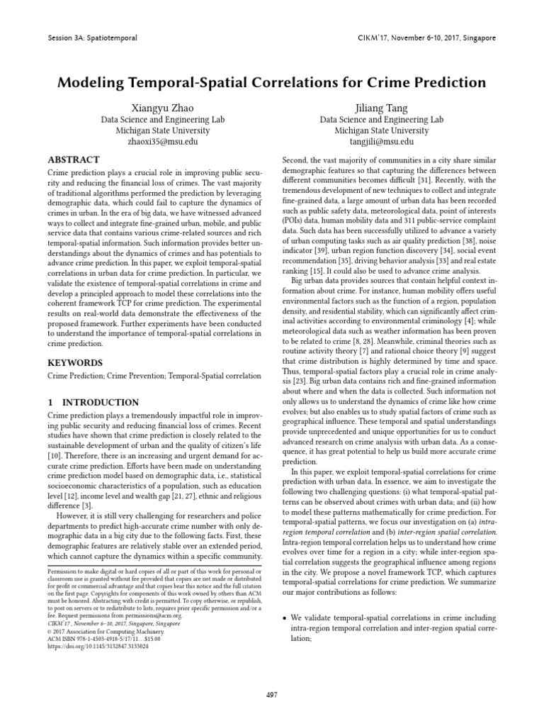 Modeling Spatio Temporal NP | PDF