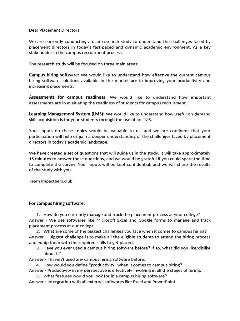 User Research - Impacteers - Club | PDF