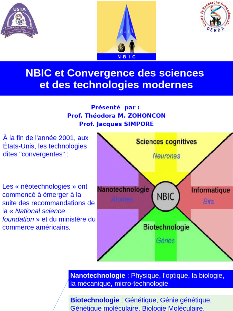 NBIC Etconvergence Sciences Et Technologie - BMGB - 20 Aout 2024 | PDF