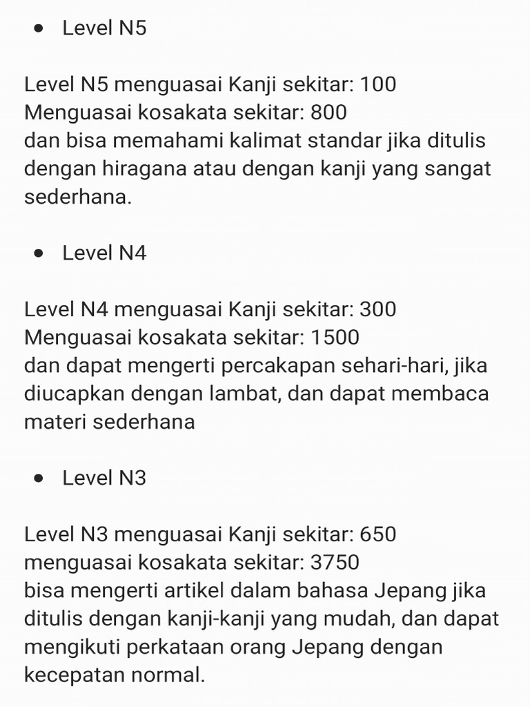 Level Nihongo Fix | PDF