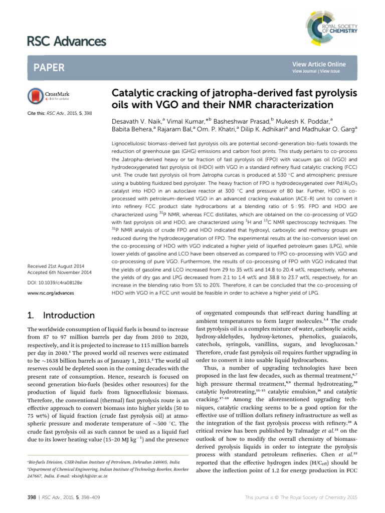 RSC Advances: Paper | PDF