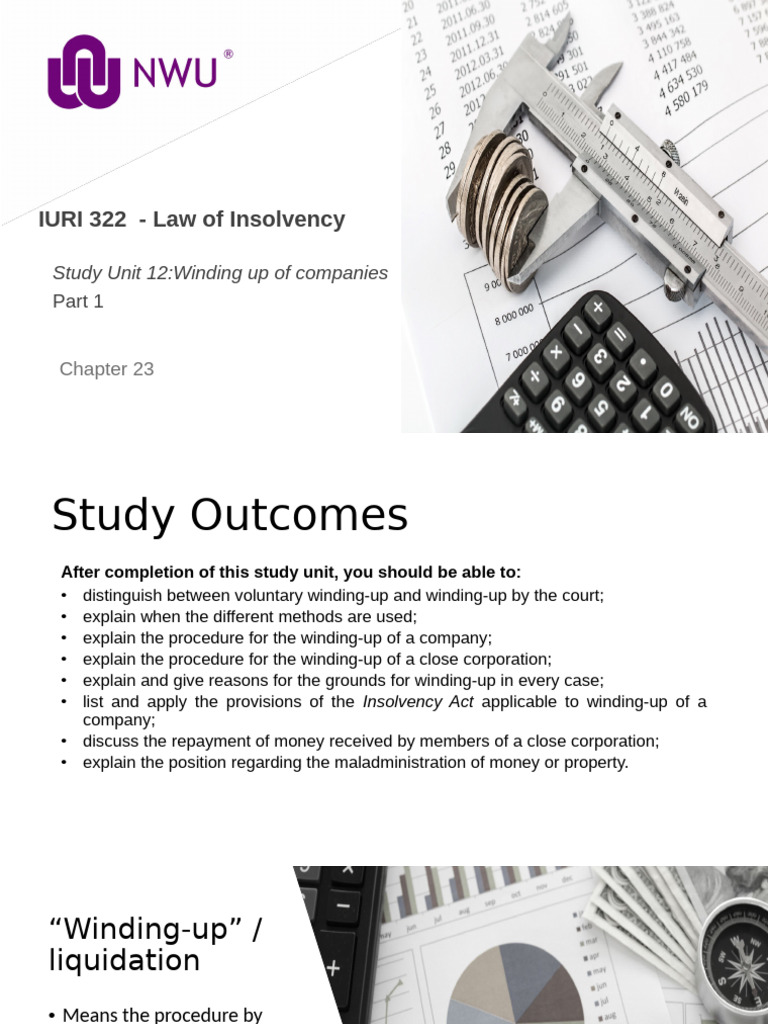 ISO 23616 Compliance in Company Winding-Up | PDF | Liquidation | Insolvency
