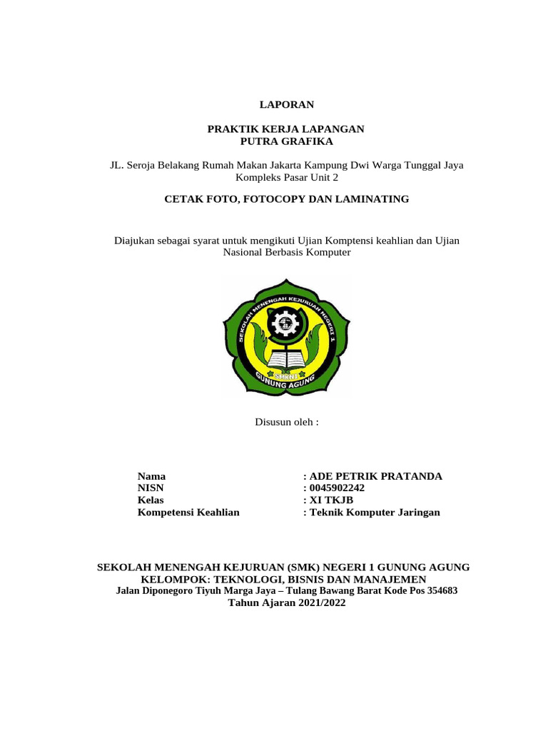 Ade Petrik-Grafika Unit Ii | PDF