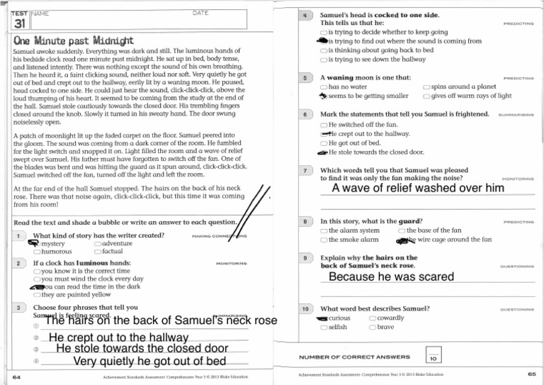 ASA Unit 31 Worksheet | PDF