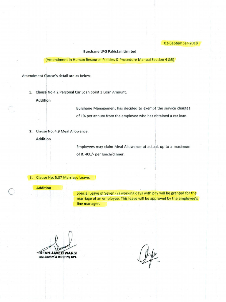 Addendum Policy | PDF