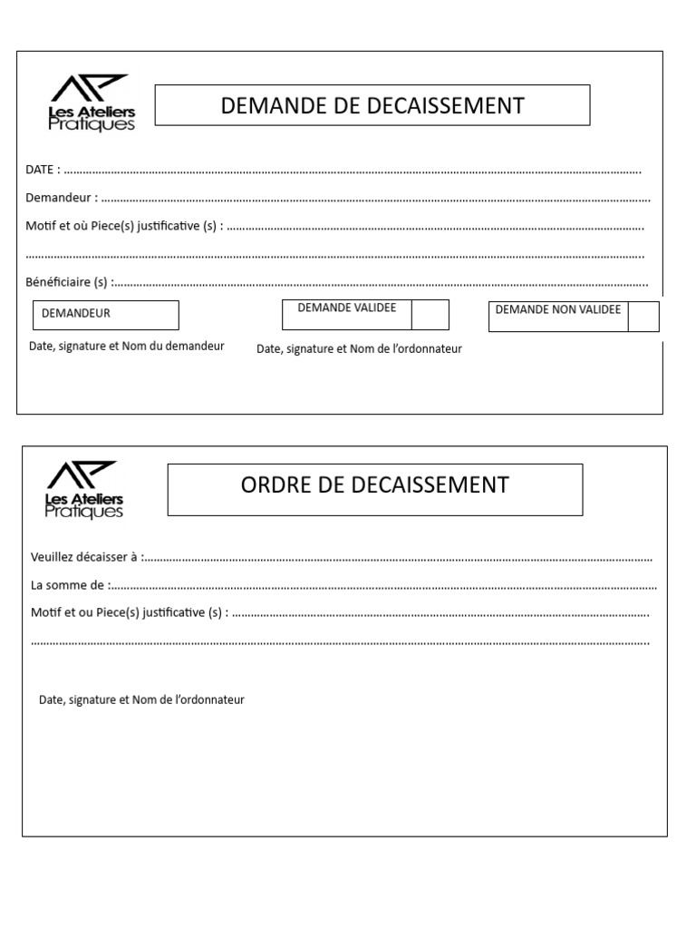 Fiche de Décaissement LESAP Réaménagée | PDF
