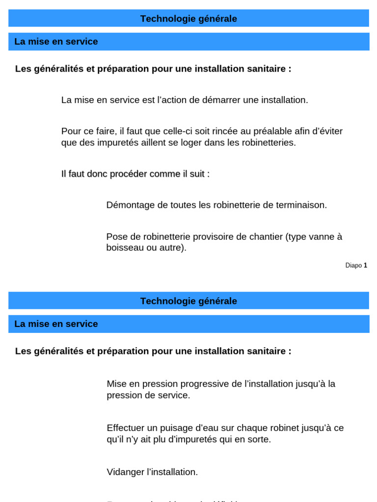 INSTALLATION ET MISE EN SERVICE EN ANGLAIS intelligence overview