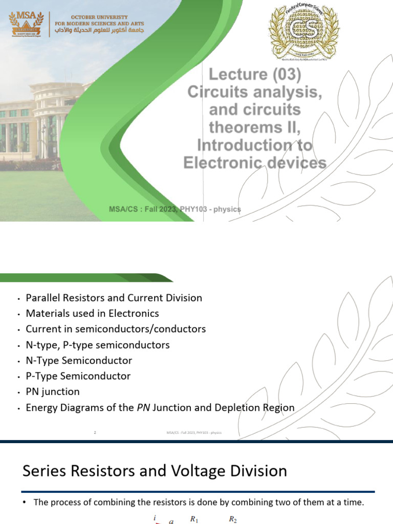 PHY103 - Physics - Lecture 03 New | PDF
