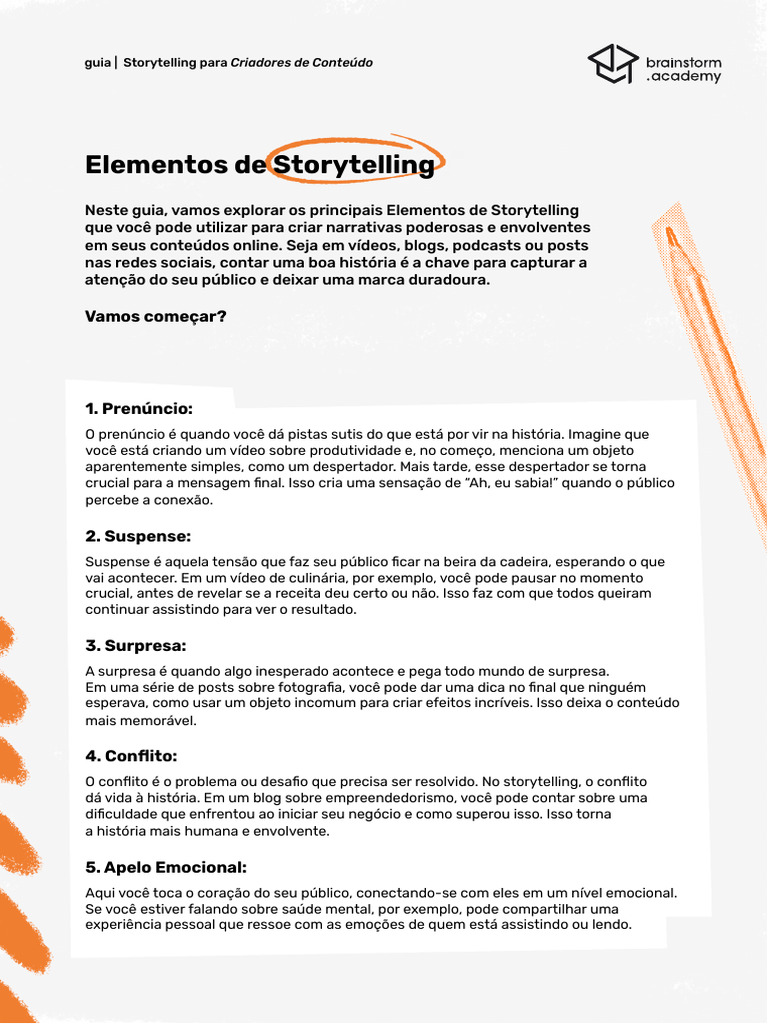 Elementos de Storytelling | PDF