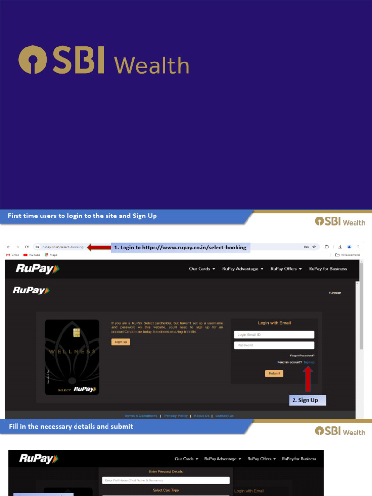 RuPay Card Website Process | PDF