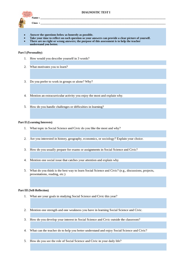 Diagnostic Test I | PDF