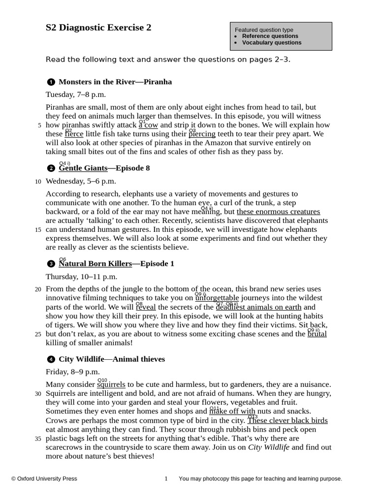 S2 Diagnostic2 Advanced Ans | PDF