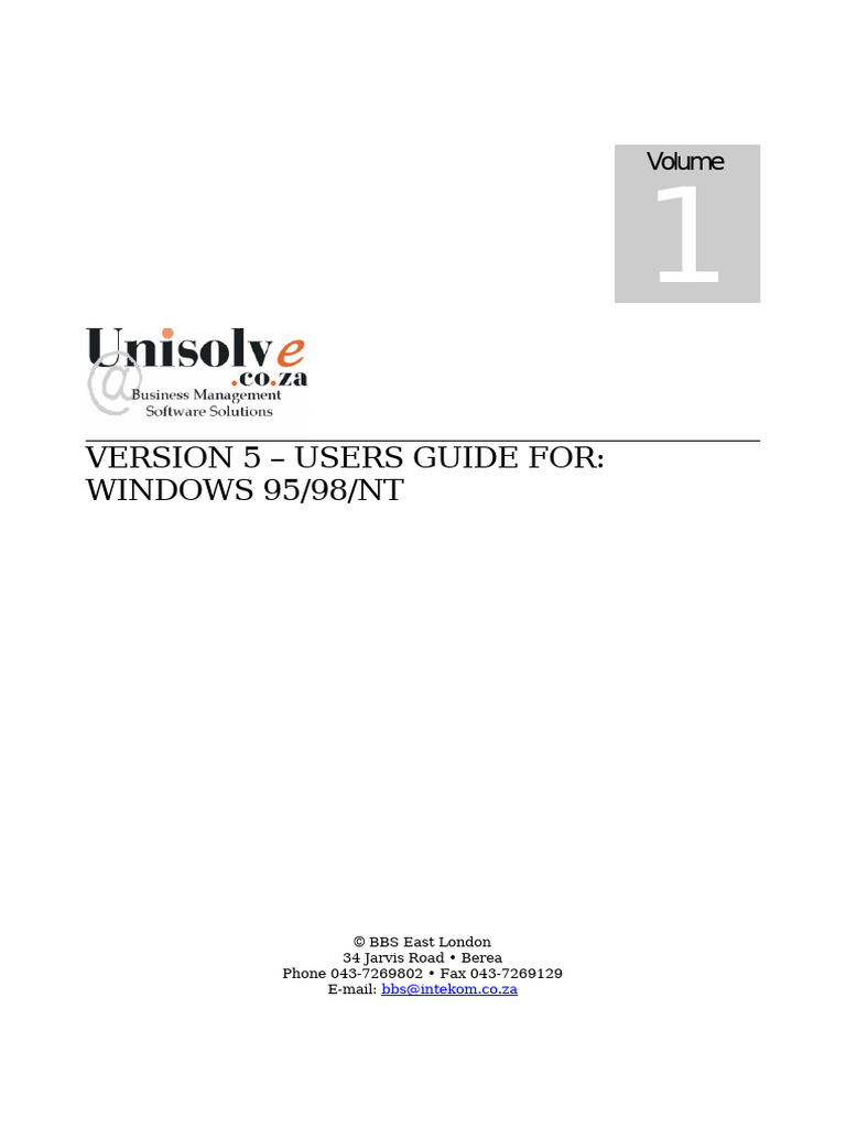 Unisolve User Guide for Windows | PDF | Computing | Technology ...