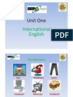 Unit One: International English