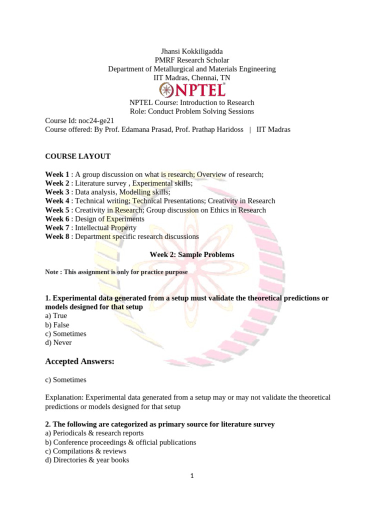 Week 2-Sample Problems-05-03-2024 | PDF