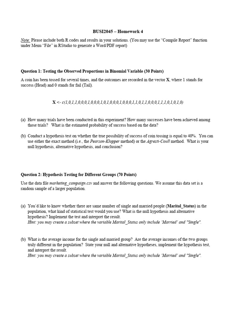 Assignment 4 | PDF
