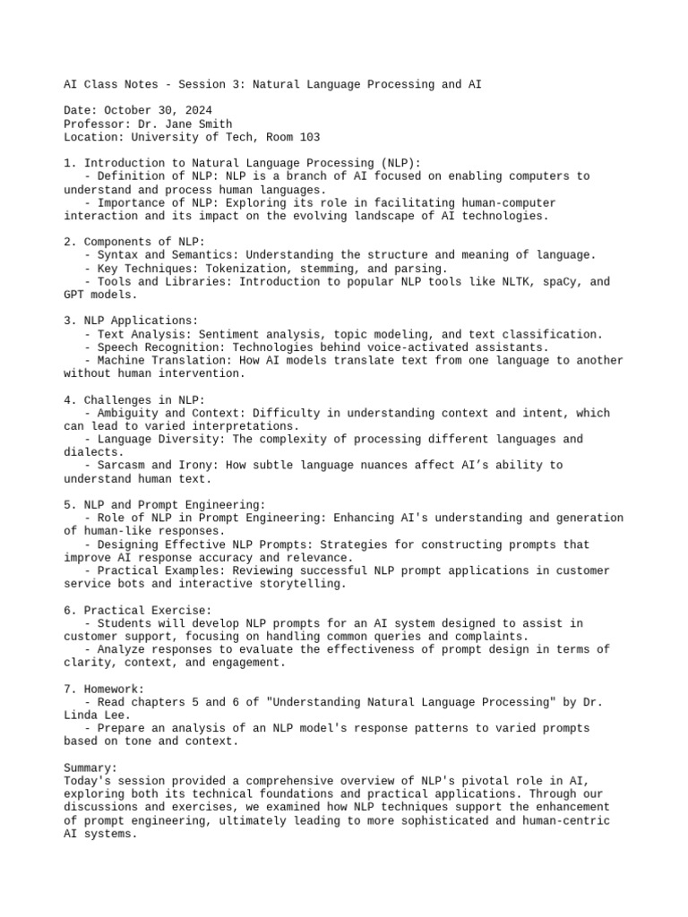 NLP Insights and Applications in AI | PDF | Artificial Intelligence ...