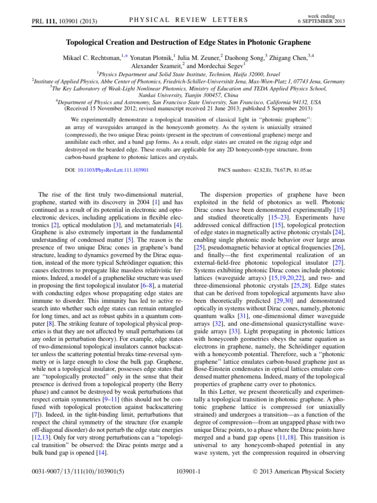 Topological Creation and Destruction of Edge States Inphotonic Graphene ...