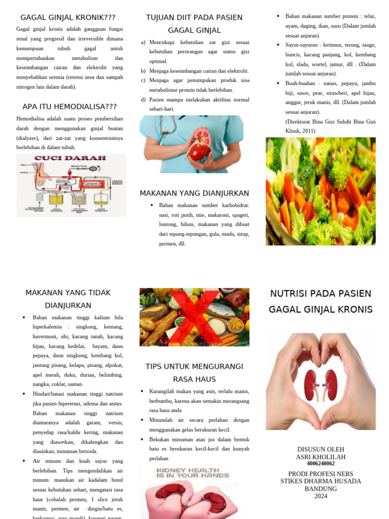 leaflet gagal ginjal kronis | PDF