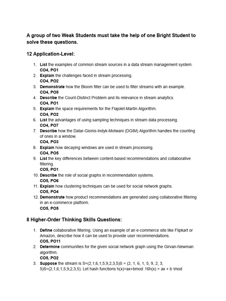 Weak and Bright Student Assignment | PDF | Engineering | Technology ...