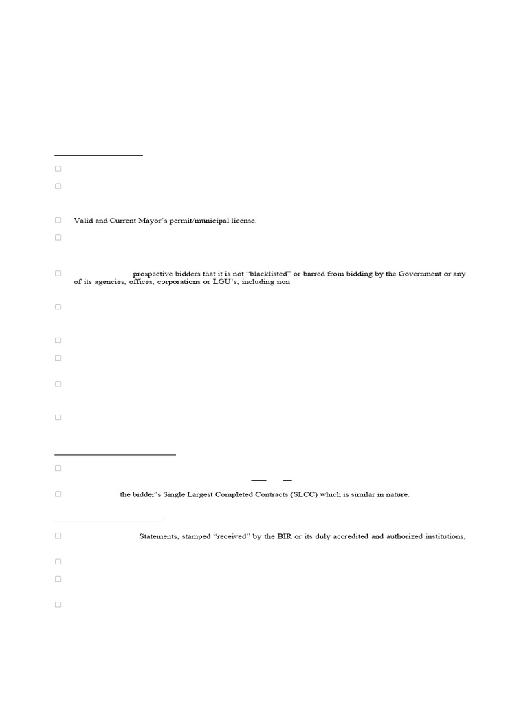 Tender Docs | PDF