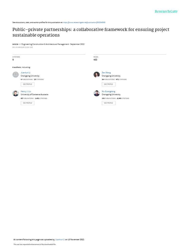 Public-Private Partnerships: A Collaborative Framework For Ensuring ...