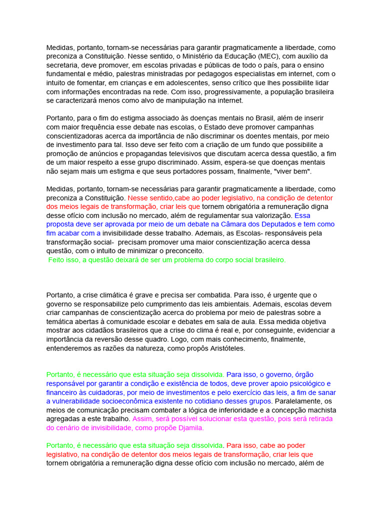 Modelos de Conclusão para Redação ENEM | PDF | Brasil