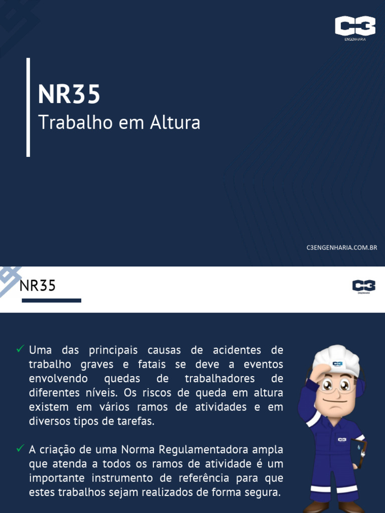 NR 35 - Trabalho em Altura | PDF
