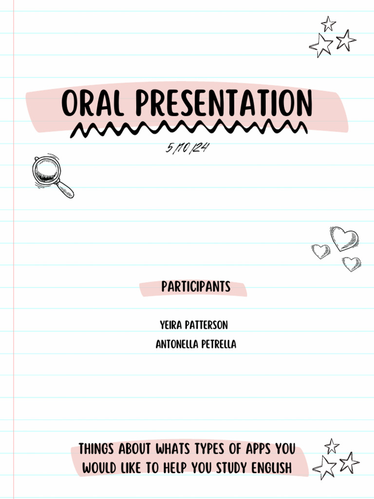Oral Presentation PDF Learning Career Growth