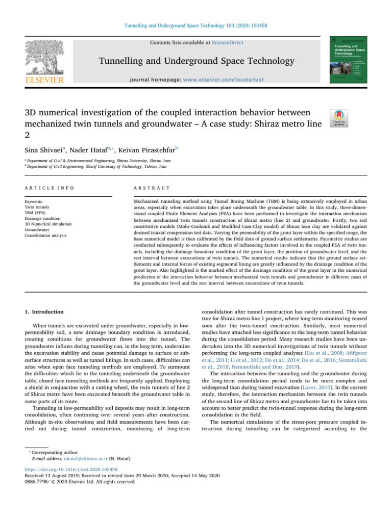 3D Numerical Investigation of The Coupled Interaction Behavior Between ...